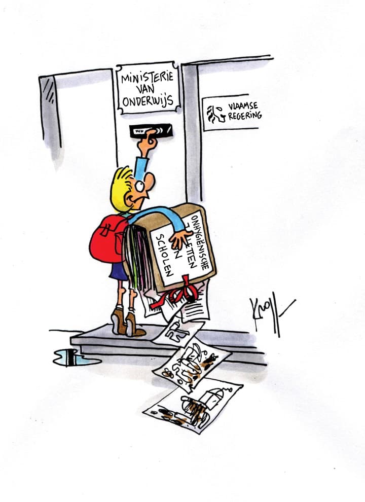 Cartoon van Pierre Kroll voor World Toilet Day Cartoon van Pierre Kroll voor World Toilet Day