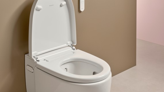 Geberit AquaClean wc met verwarmde zitting Geberit AquaClean wc met verwarmde zitting