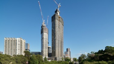 Les deux tours 180 George Towers annoncent la densification de l’agglomération de Sydney (© Michael Curwood et Adam Powell)