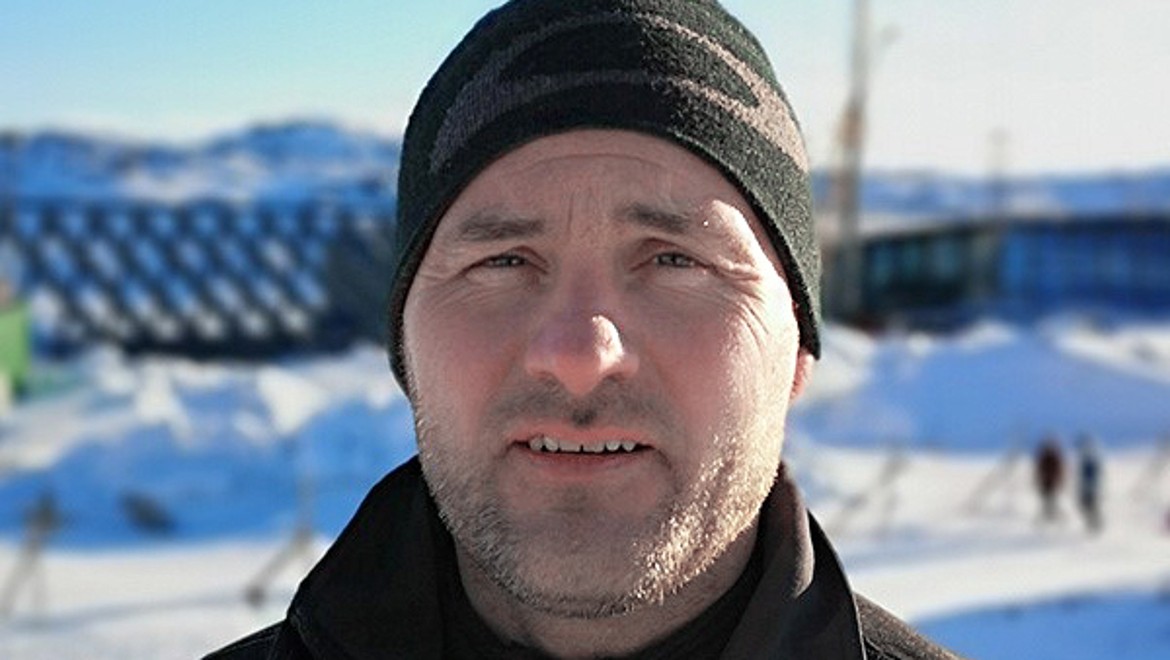 Jesper Bredahl, mede-eigenaar van het loodgieters- en elektriciteitsbedrijf VVS og El Firmaet A/S in Ilulissat (© Adam Mørk)